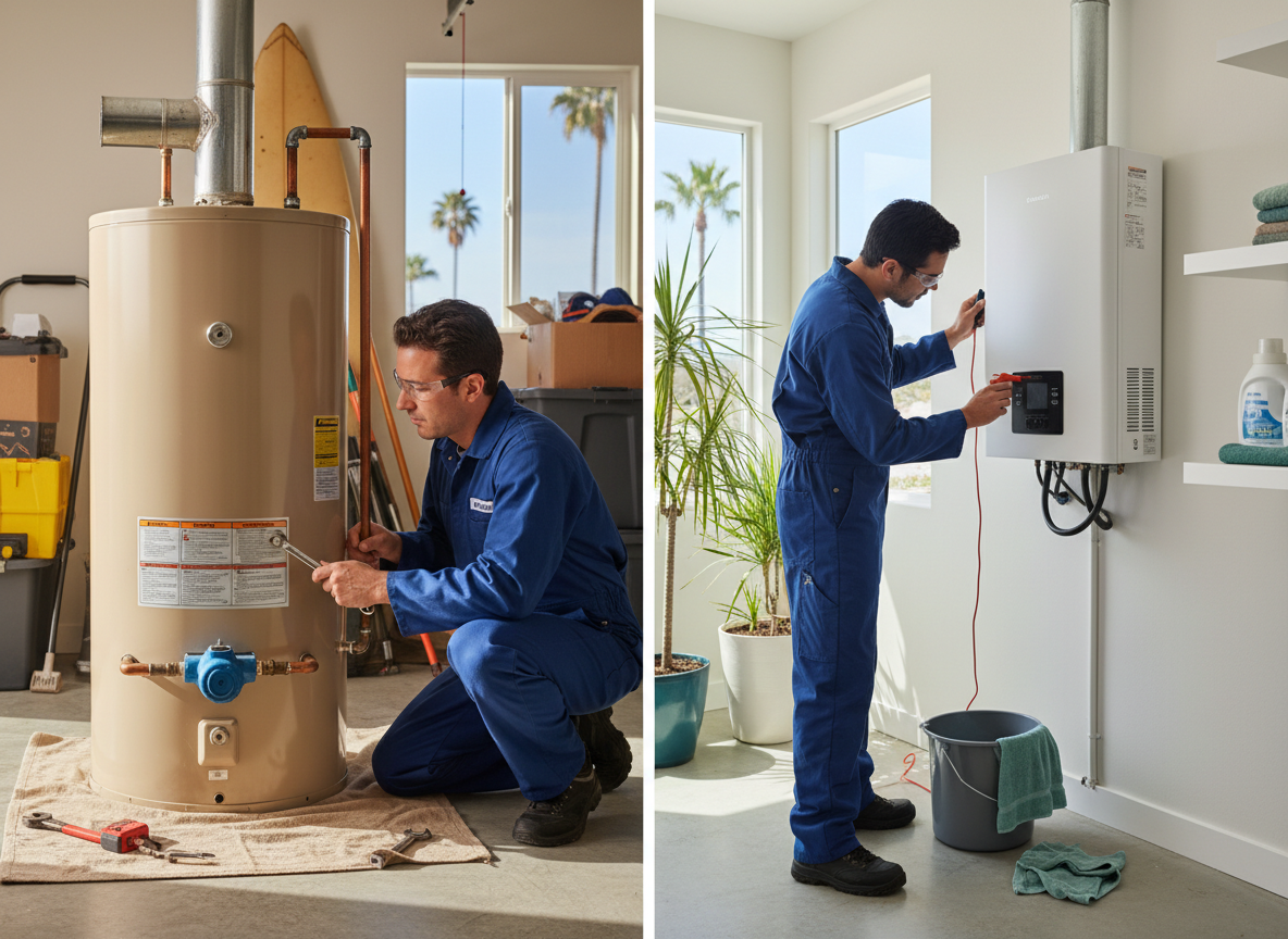 Gas vs. Electric Water Heater Repair in Escondido