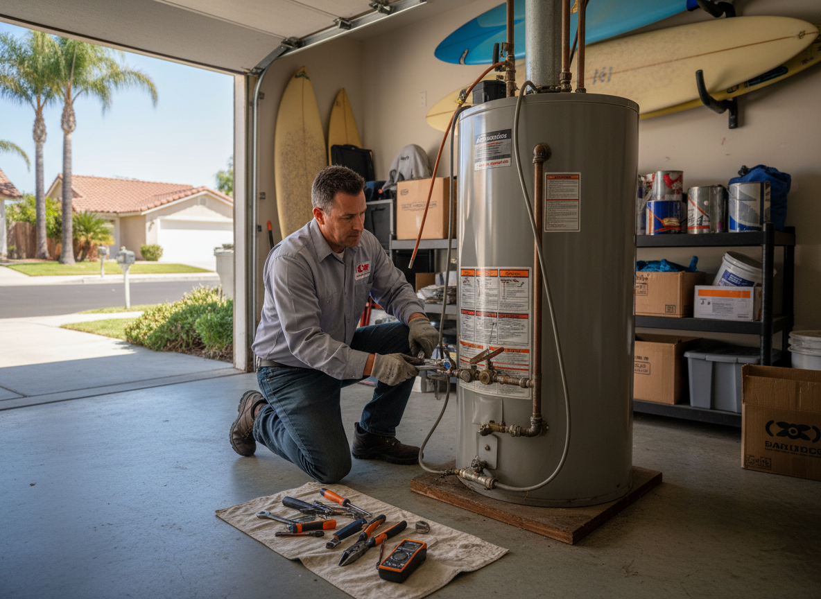 water heater repair in Downtown Escondido